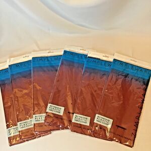 Zimpleware Rectangular Plastic Table Cover Burgundy Set of 6 - 54 in x 108in